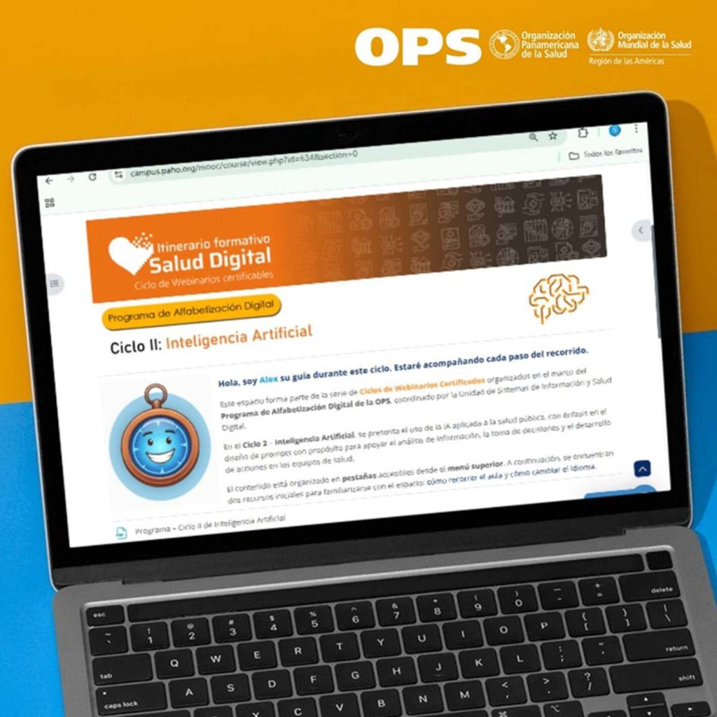 Anuncio oficial de la OPS del Ciclo II de Inteligencia Artificial en Salud